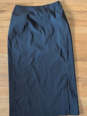 Vintage Harvé benard Classic Black Women's Midi Skirt